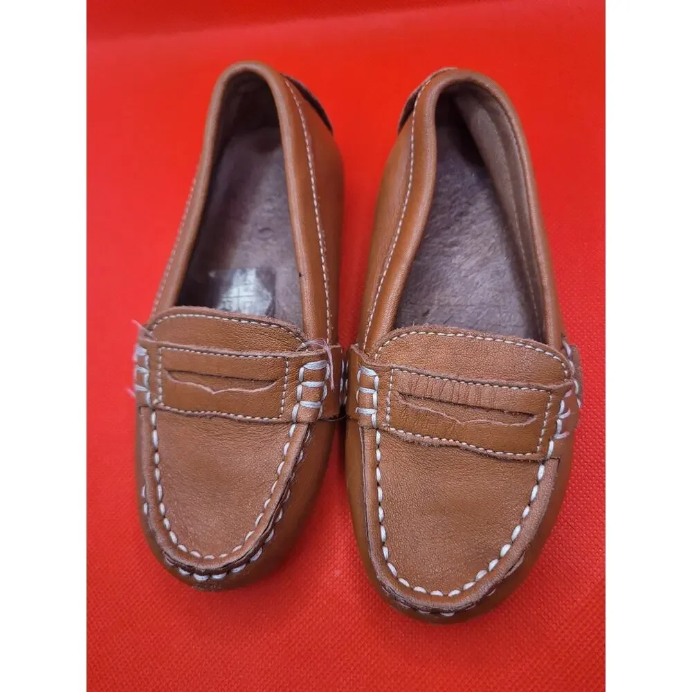 Polo by Ralph Lauren Brown Kids Leather Loafers
